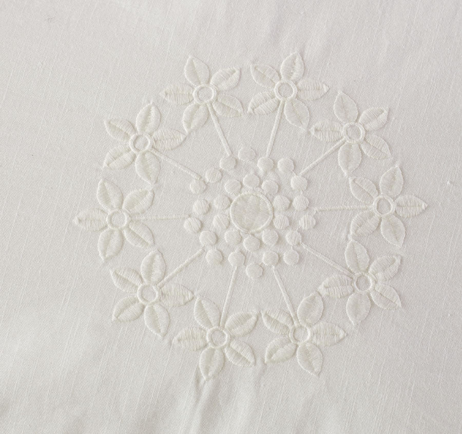 Amore Quilt Cover Set Range White
