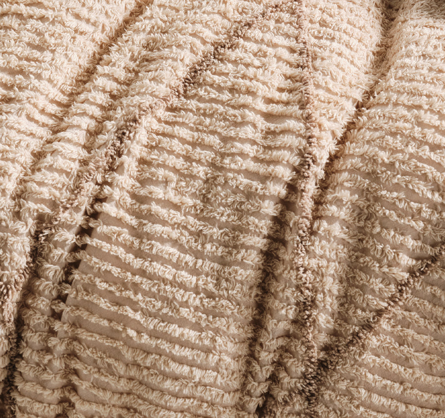 Asha Quilt Cover Set Range Sand