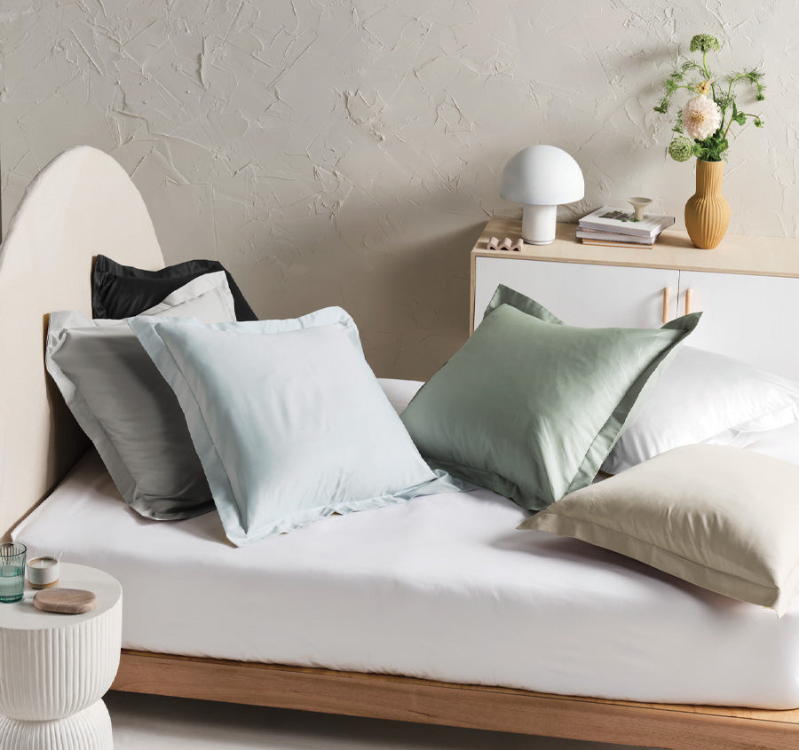 Hotel Augusta 500THC Cotton Sateen European Pillowcase White