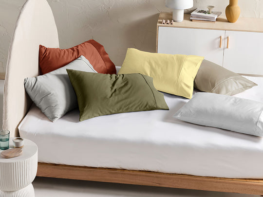 Hotel Augusta 500THC Cotton Sateen Standard Pillowcase Natural