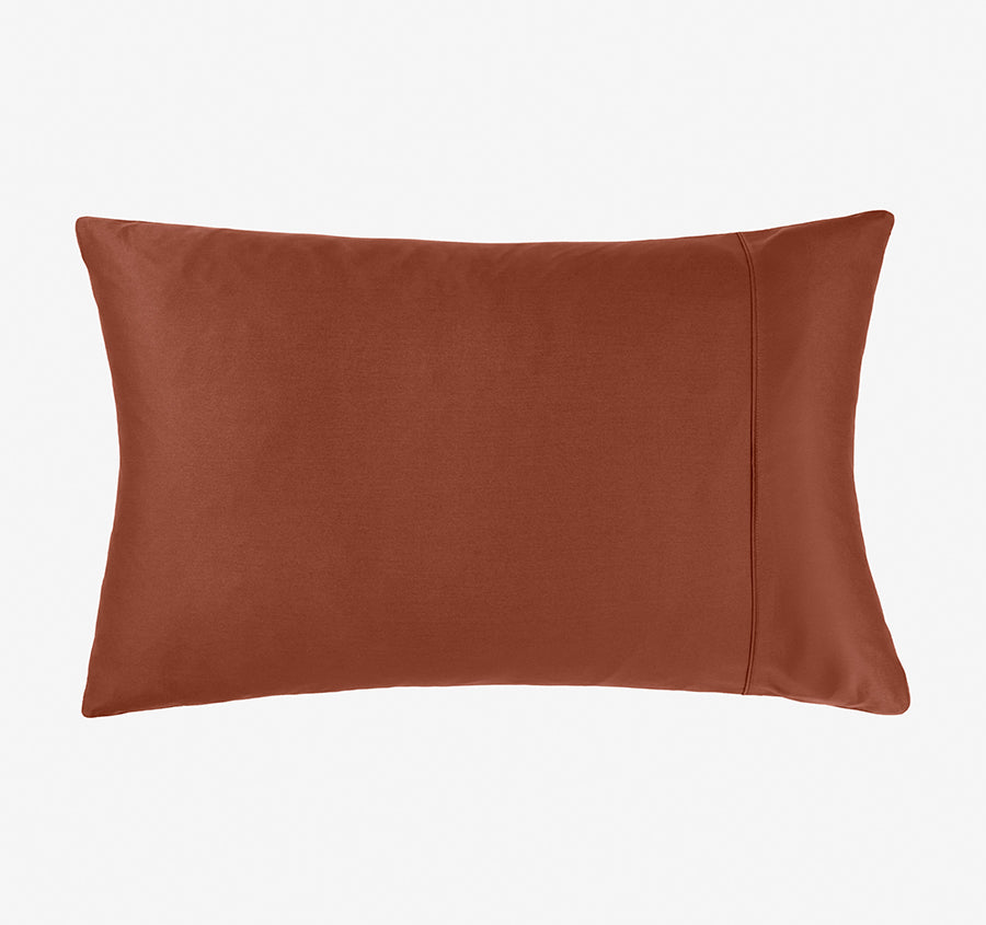 Hotel Augusta 500THC Cotton Sateen King Pillowcase Brick