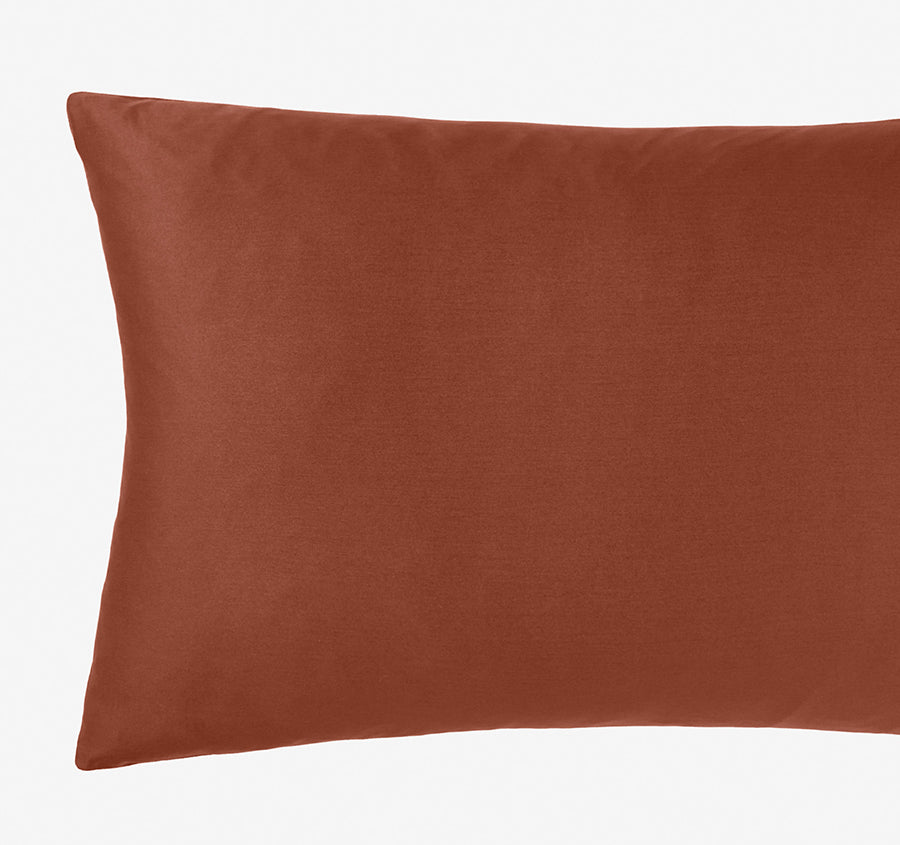 Hotel Augusta 500THC Cotton Sateen King Pillowcase Brick