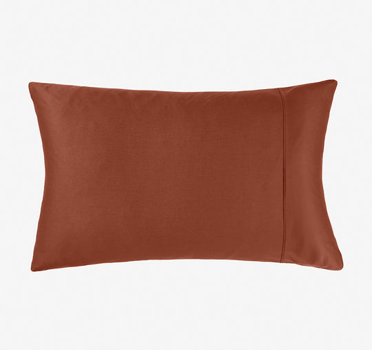 Hotel Augusta 500THC Cotton Sateen King Pillowcase Brick