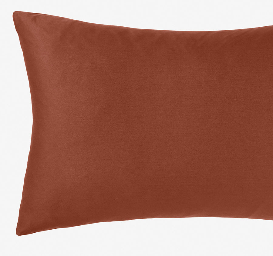 Hotel Augusta 500THC Cotton Sateen Standard Pillowcase Brick
