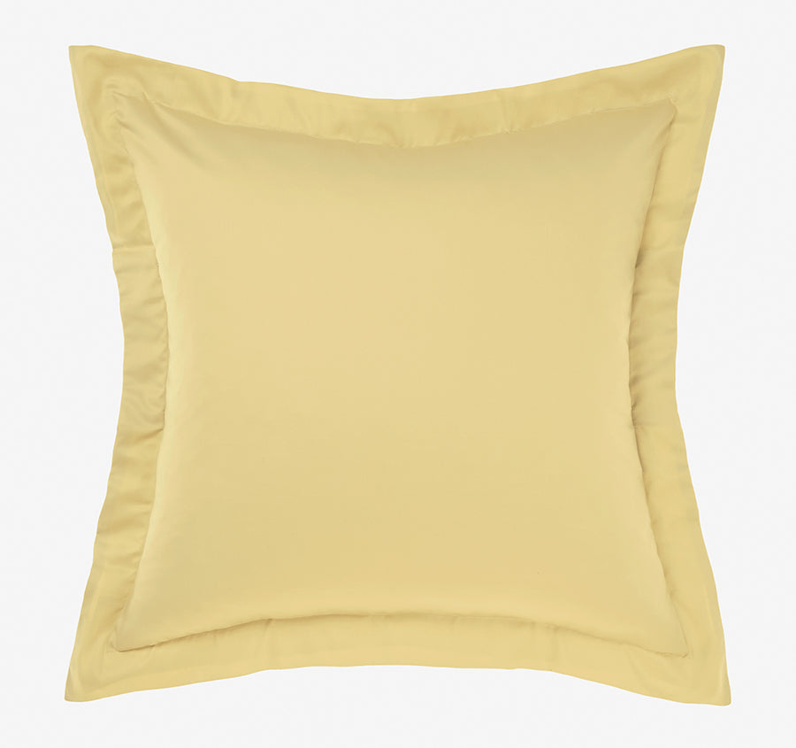 Hotel Augusta 500THC Cotton Sateen European Pillowcase Daffodil