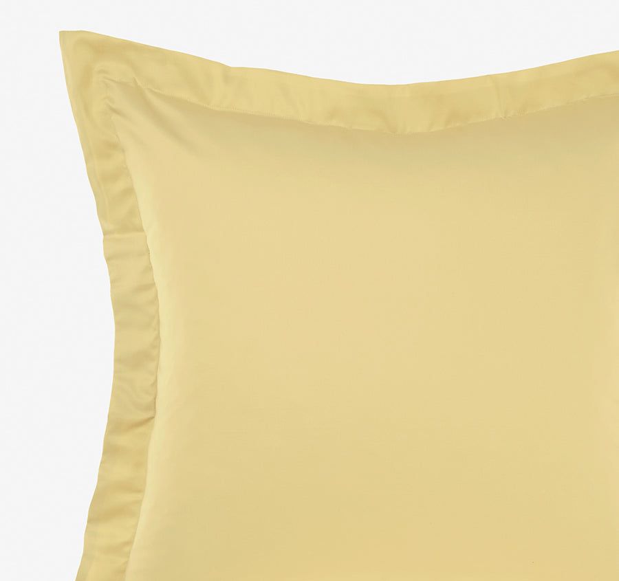 Hotel Augusta 500THC Cotton Sateen European Pillowcase Daffodil