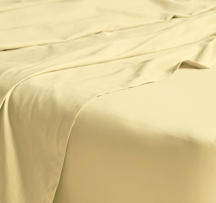 Hotel Augusta 500THC Cotton Sateen Mega Fitted Sheet Range Daffodil
