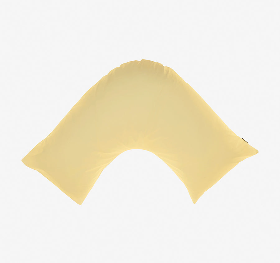 Hotel Augusta 500THC Cotton Sateen V-Shape Pillowcase Daffodil