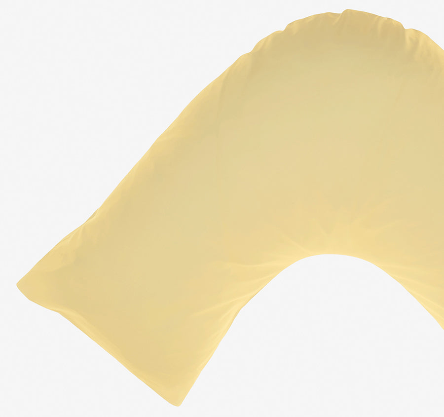 Hotel Augusta 500THC Cotton Sateen V-Shape Pillowcase Daffodil