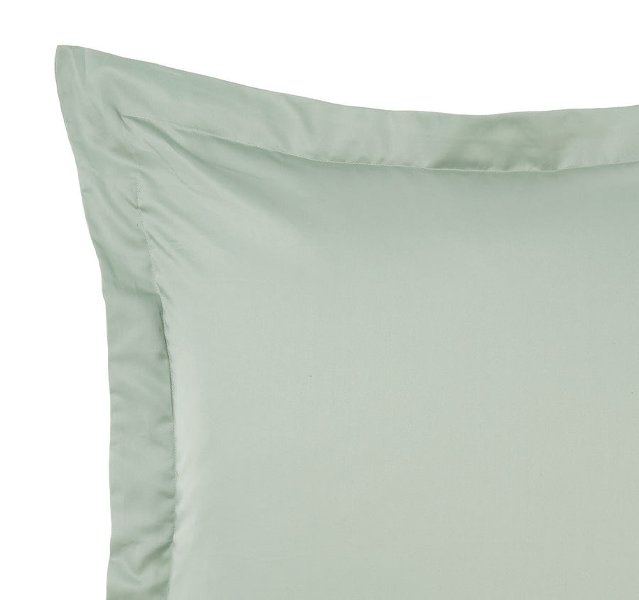 Hotel Augusta 500THC Cotton Sateen European Pillowcase Green Gum