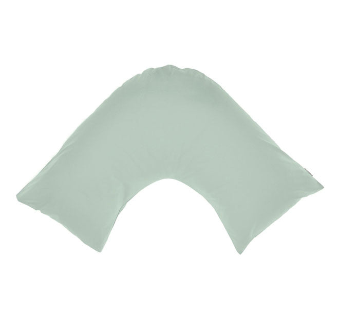 Hotel Augusta 500THC Cotton Sateen U-Shape Pillowcase Green Gum