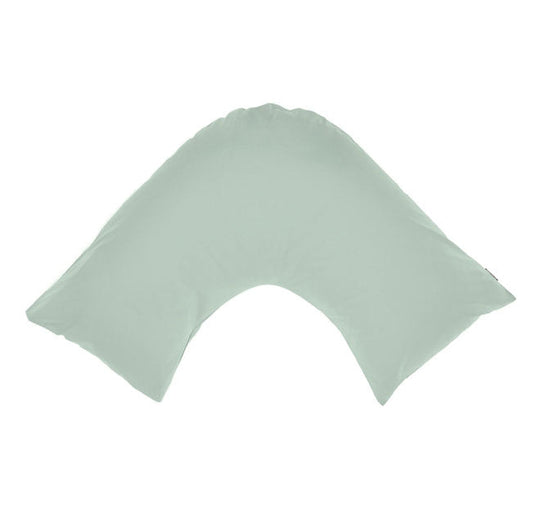 Hotel Augusta 500THC Cotton Sateen V-Shape Pillowcase Green Gum