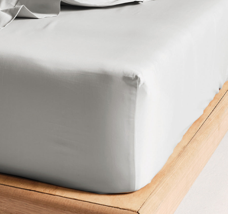 Hotel Augusta 500THC Cotton Sateen Mega Fitted or Flat Sheet Range Grey