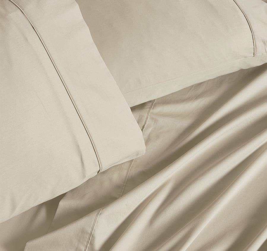 Hotel Augusta 500THC Cotton Sateen Mega Sheet Set Range Natural