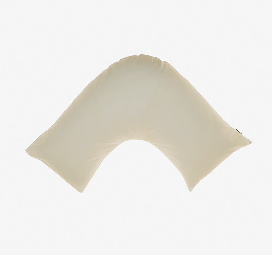 Hotel Augusta 500THC Cotton Sateen V-Shape Pillowcase Natural
