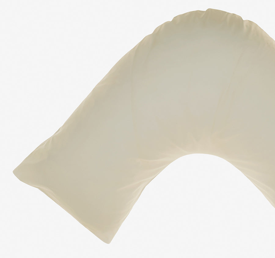 Hotel Augusta 500THC Cotton Sateen V-Shape Pillowcase Natural