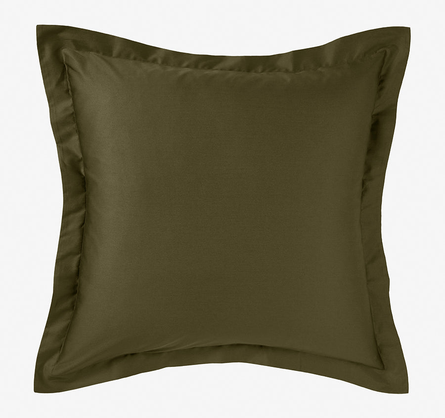 Hotel Augusta 500THC Cotton Sateen European Pillowcase Olive