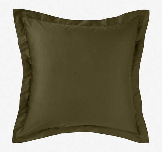 Hotel Augusta 500THC Cotton Sateen European Pillowcase Olive
