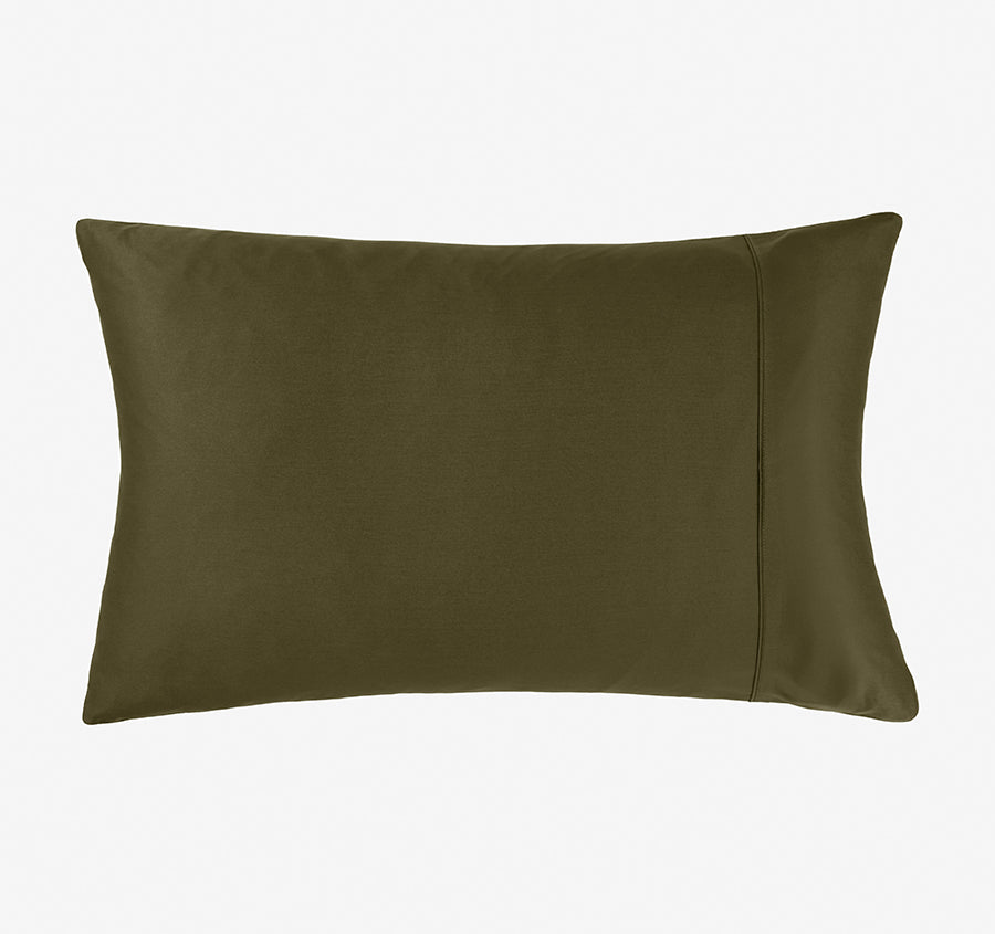 Hotel Augusta 500THC Cotton Sateen King Pillowcase Olive