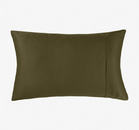 Hotel Augusta 500THC Cotton Sateen King Pillowcase Olive
