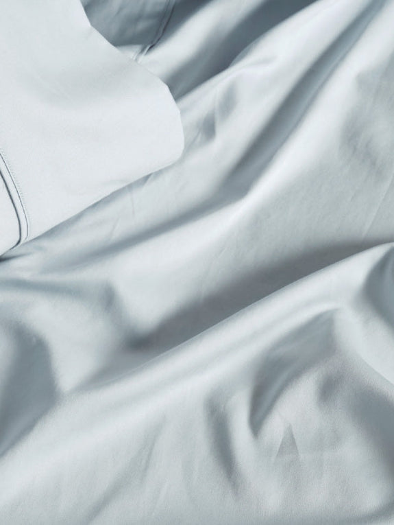 Hotel Augusta 500THC Cotton Sateen Mega Sheet Set Range Pale Blue