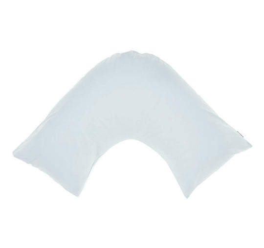 Hotel Augusta 500THC Cotton Sateen V-Shape Pillowcase Pale Blue