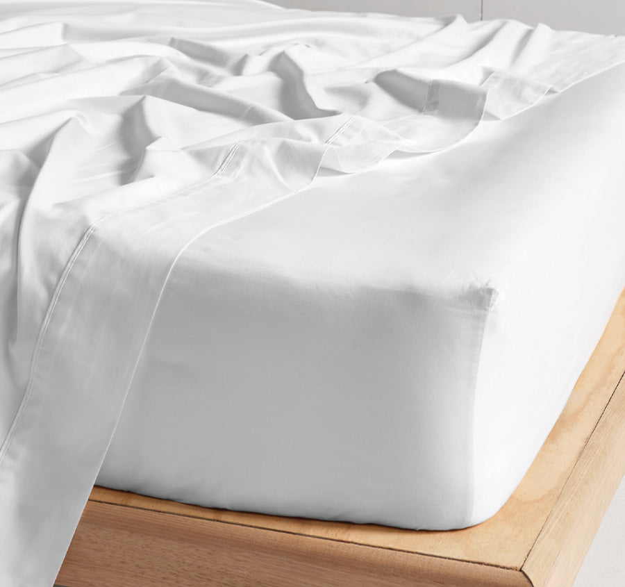 Hotel Augusta 500THC Cotton Sateen Mega Sheet Set Range White