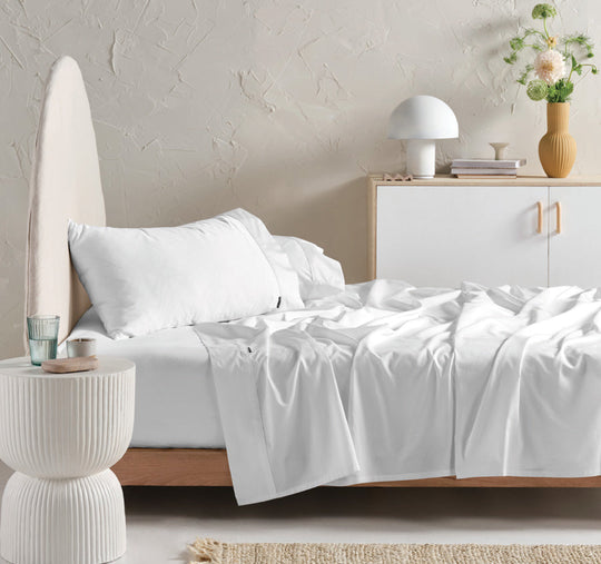 Hotel Augusta 500THC Cotton Sateen Mega Sheet Set Range White