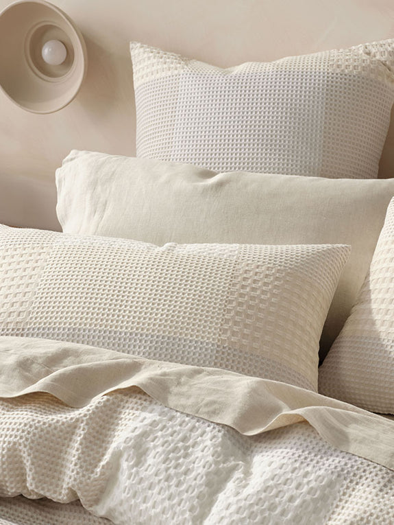 Baleares Quilt Cover Set Range Natural