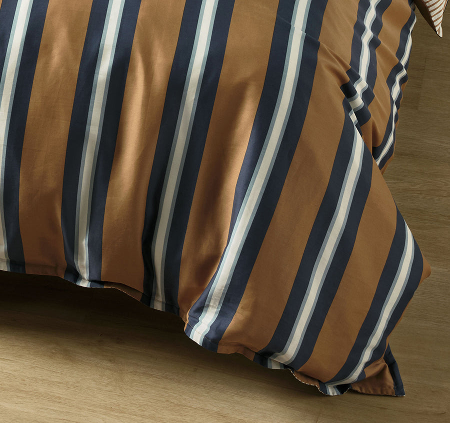 Beau Quilt Cover Set Range Cinnamon