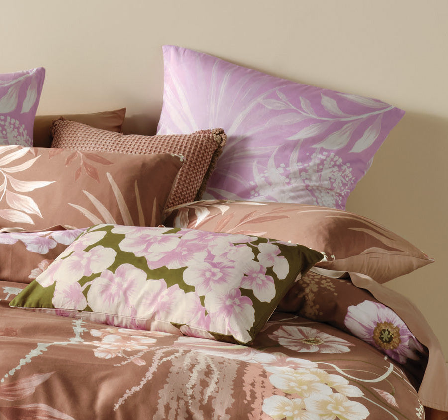Bobbi Quilt Cover Set Range Clay