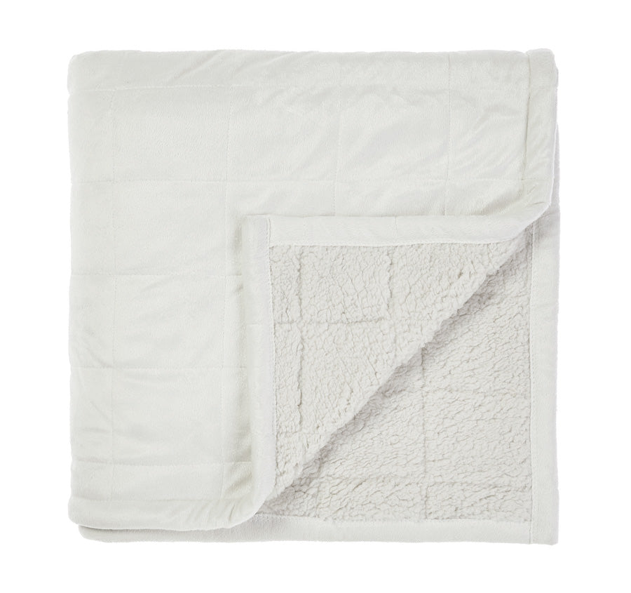 Bray 150x200cm Throw Rug Ivory