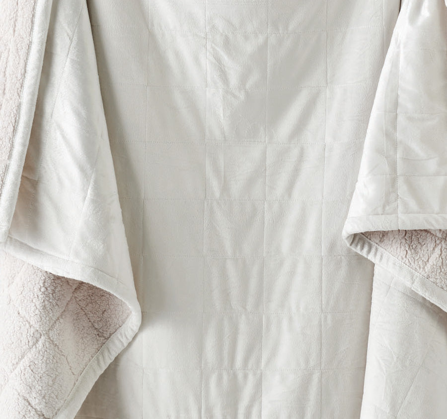 Bray 150x200cm Throw Rug Ivory