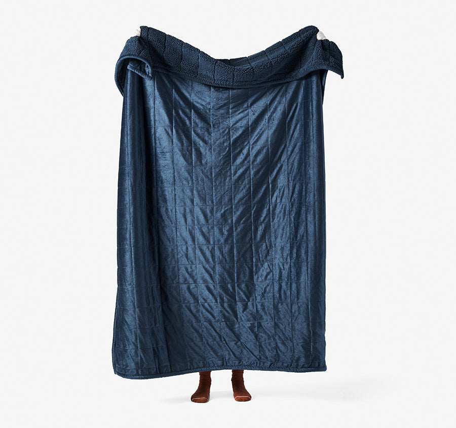 Bray 150x200cm Throw Rug Navy