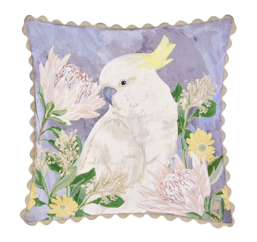 Bush Cockatoo 50x50cm Filled Cushion Multi