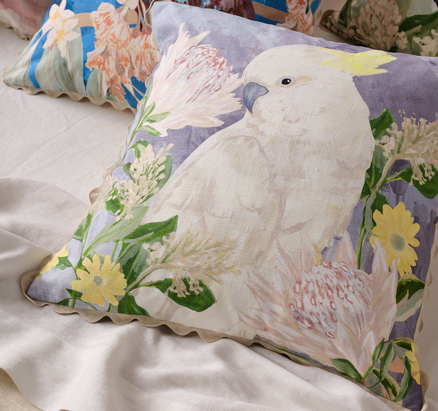 Bush Cockatoo 50x50cm Filled Cushion Multi