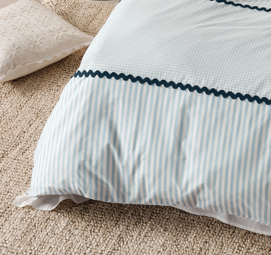 Chica Quilt Cover Set Range Blue