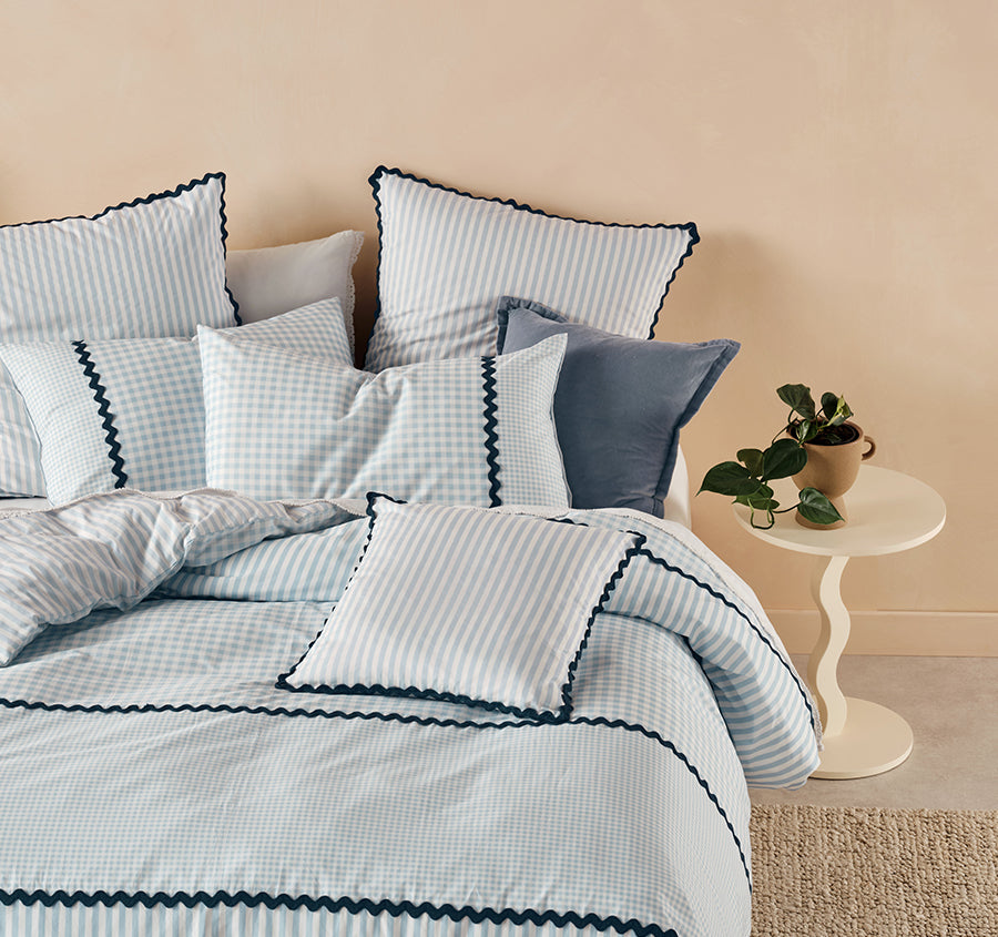 Chica Quilt Cover Set Range Blue