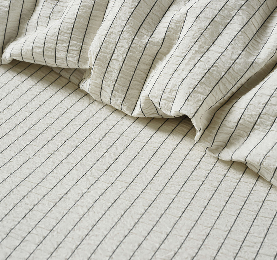 Chiltern Quilt Cover Set Range Vanilla