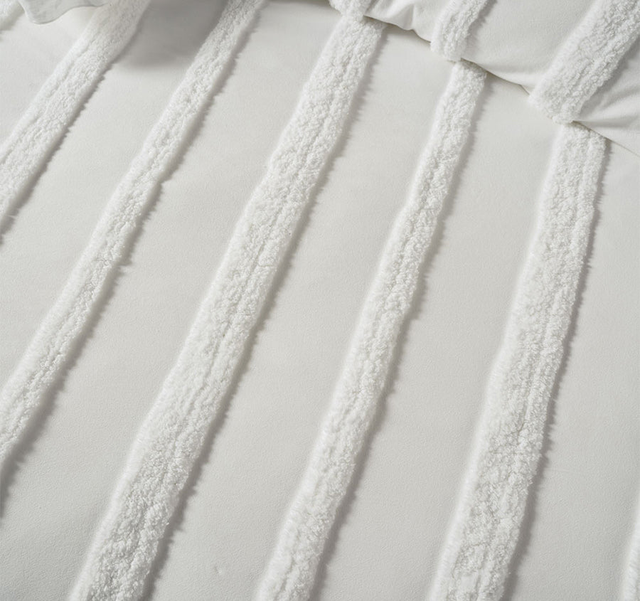 Cillian Quilt Cover Set Range White