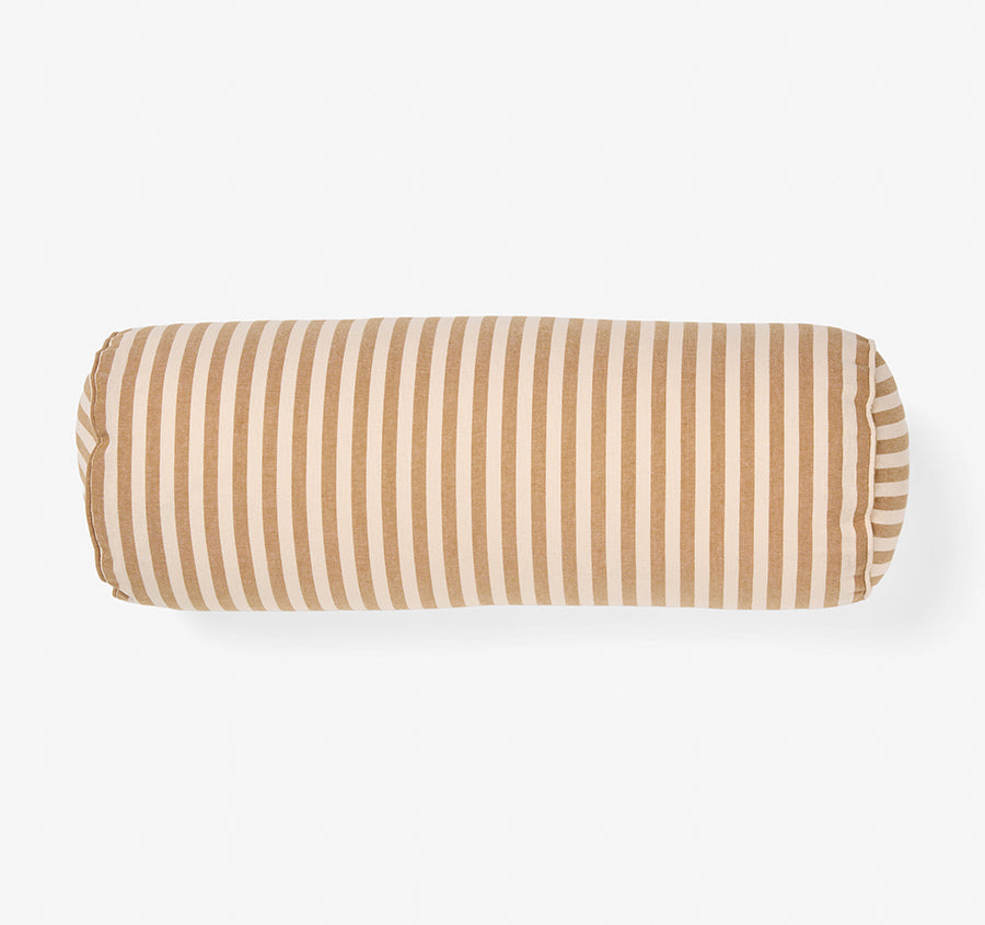 Classic Stripe 15x40cm Bolster Nutmeg