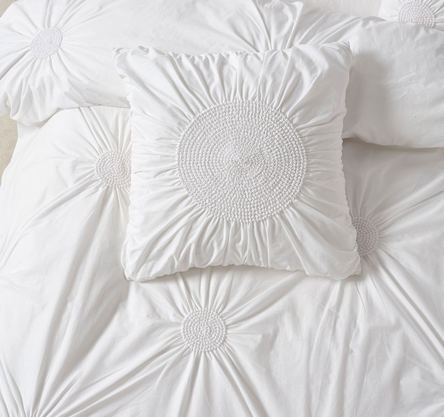 Claudia 48x48cm Filled Cushion White