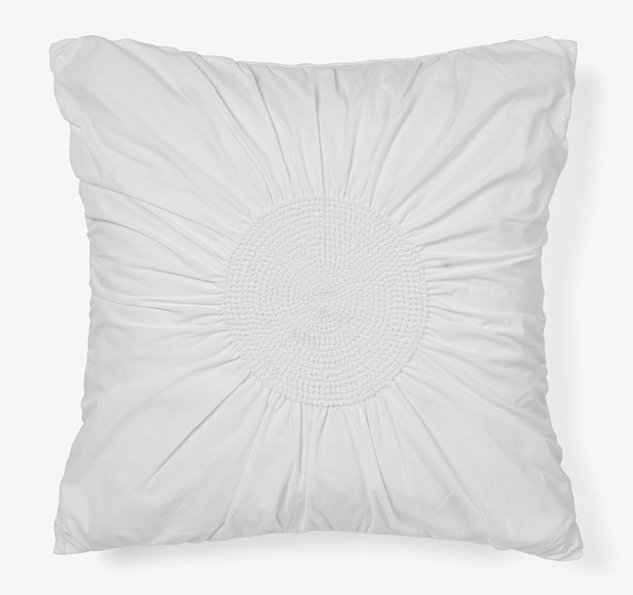 Claudia European Pillowcase White