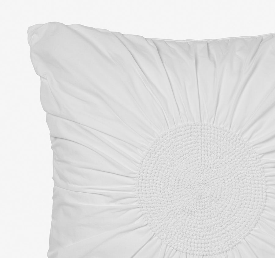 Claudia European Pillowcase White