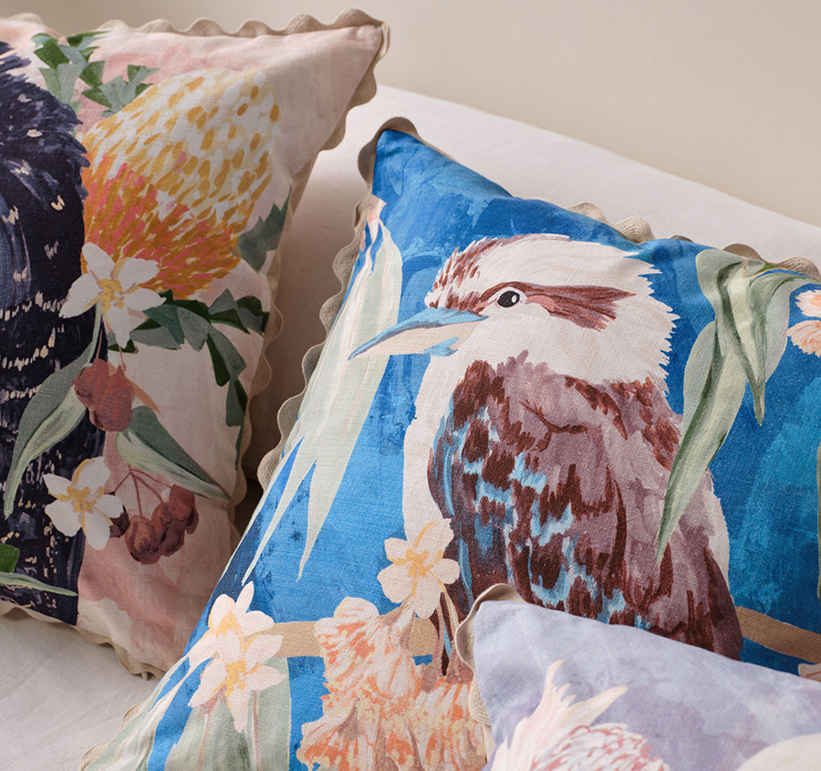 Coastal Kookaburra 50x50cm Cushion Multi