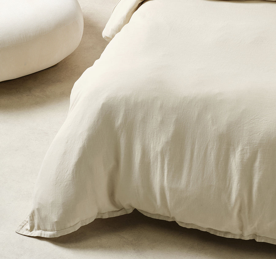Connie Quilt Cover Set Range Natural
