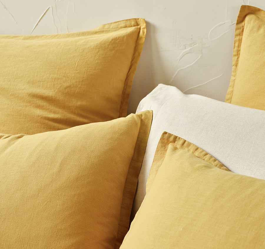 Connie Quilt Cover Set Range Saffron