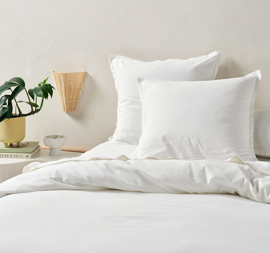 Connie European Pillowcase White