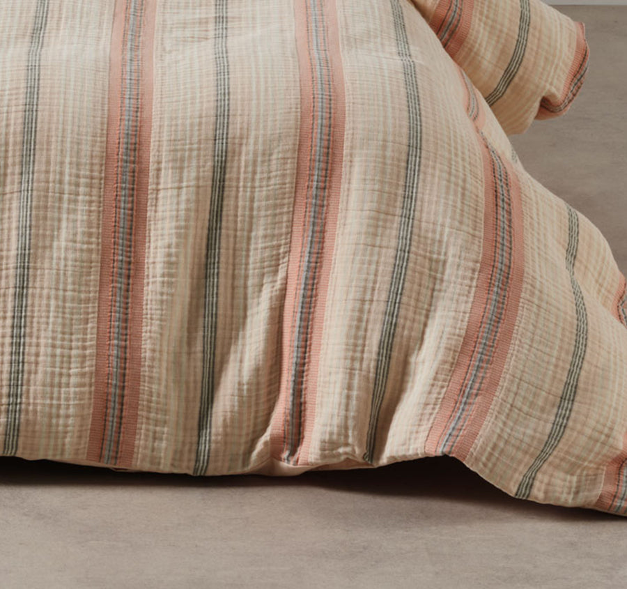 Coolum Quilt Cover Set Range Papaya