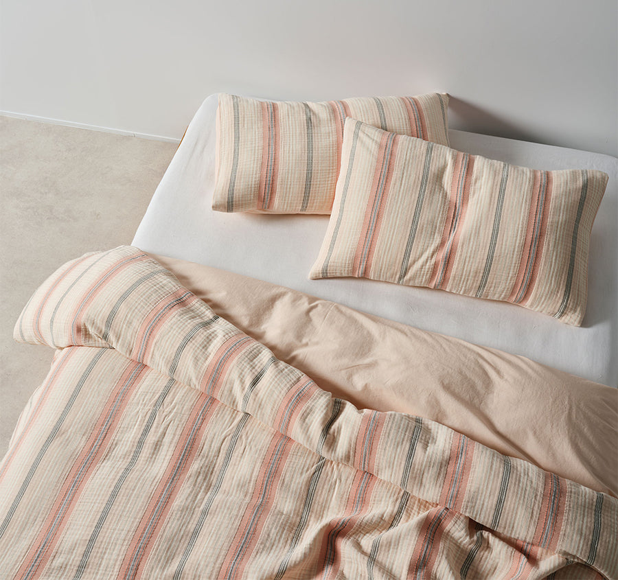 Coolum Quilt Cover Set Range Papaya